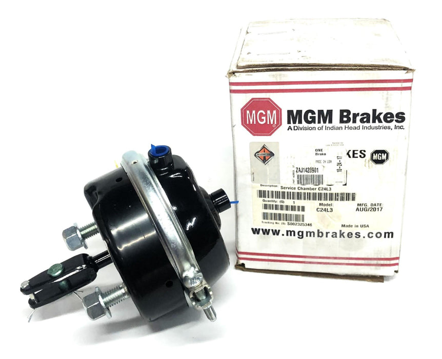 International/MGM Brakes Service Chamber ZAJ1428901 (C24L3) NOS