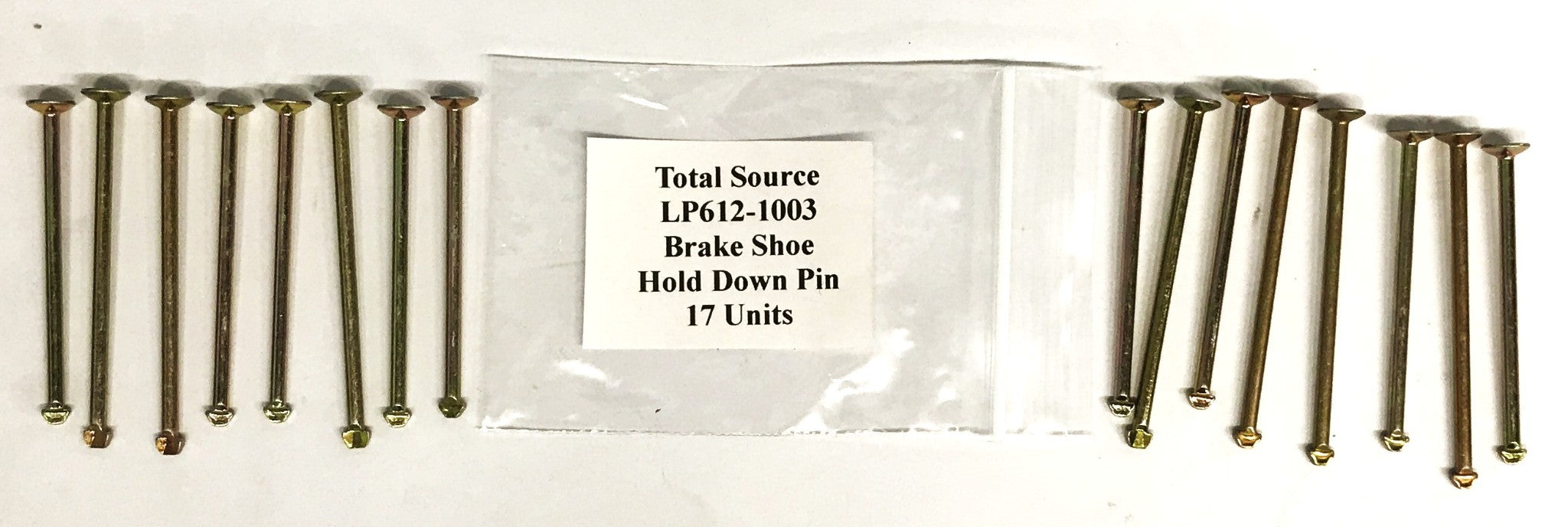 Total Source Forklift Brake Shoe Hold Down Pin LP612-1003 [Lot of 17] NOS
