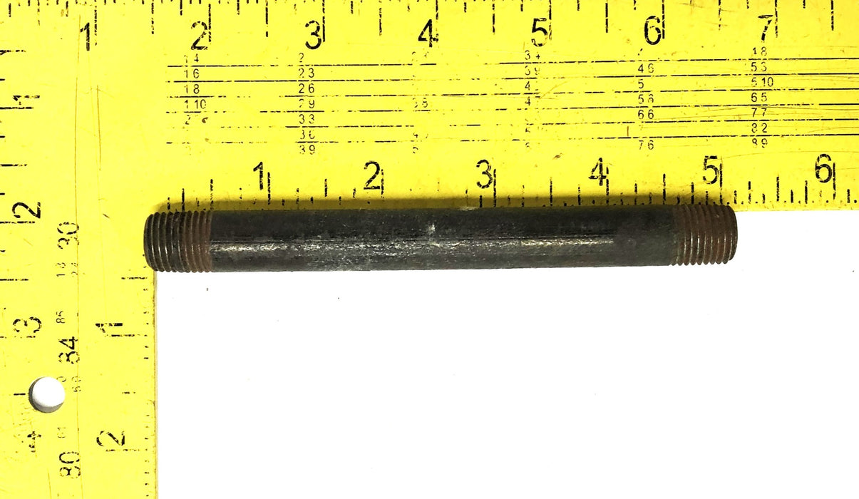 Unbranded 1/4 Inch 18TPI Pipe Nipple 5 Inch [Lot of 6] NOS