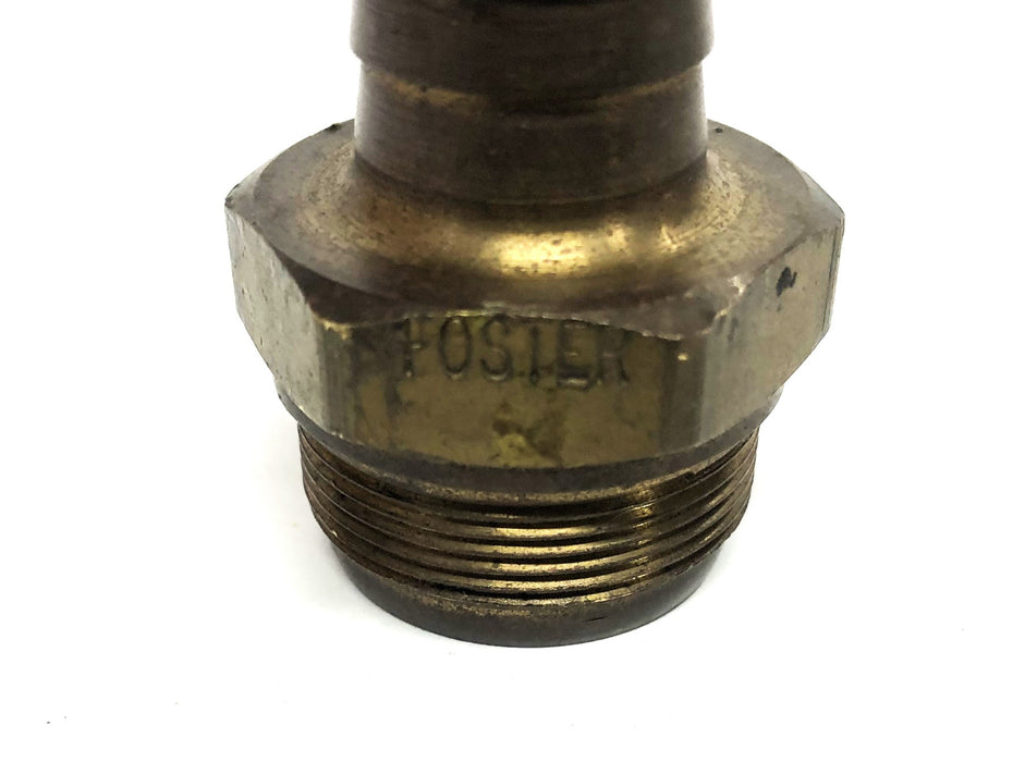 Foster Manufacturing Brass 1 Inch Male Threaded Quick Coupler 6906 NOS