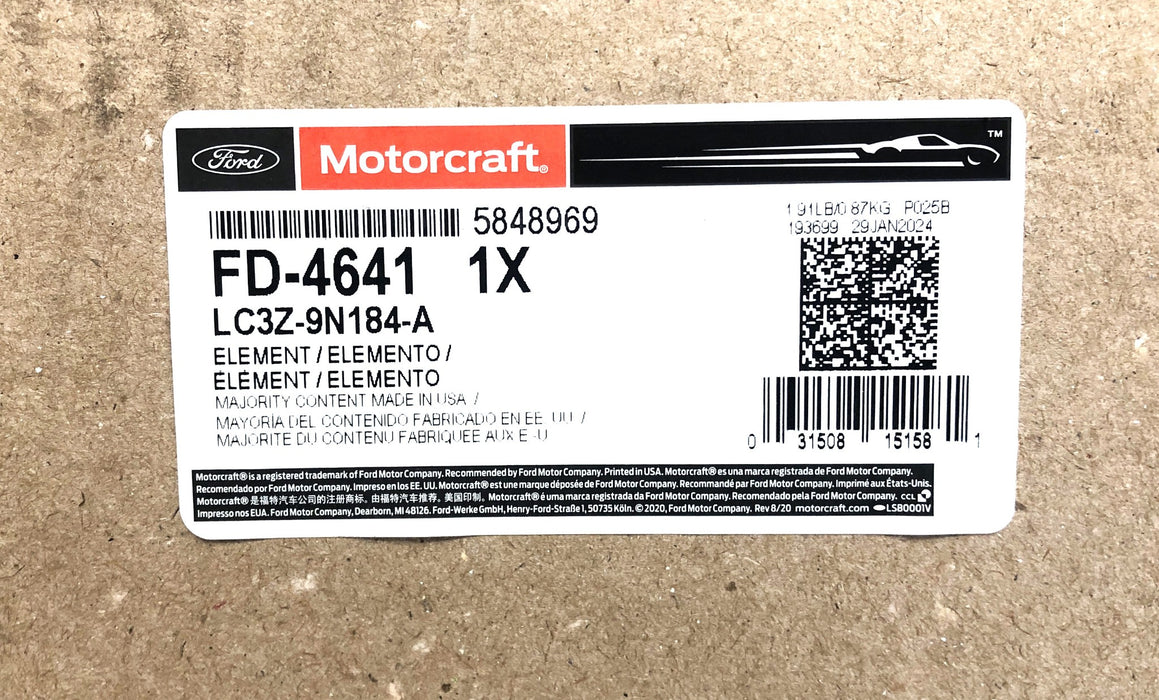 Ford Motorcraft Power Stroke Fuel Filter FD-4641 (LC3Z-9N184-A) NOS