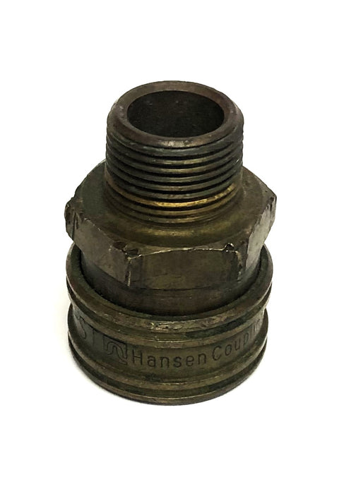 Hansen Coupling Division Brass Quick Connect Coupling 6-ST NOS
