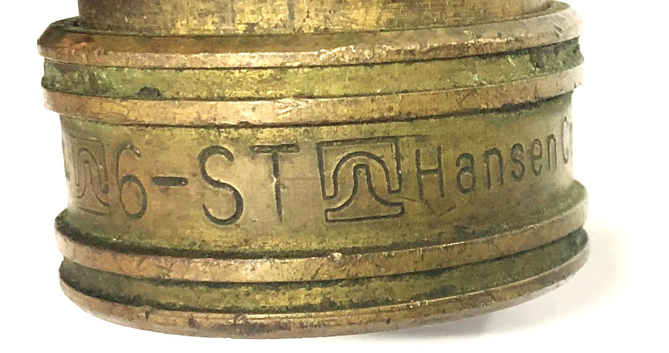 Hansen Coupling Division Brass Quick Connect Coupling 6-ST NOS