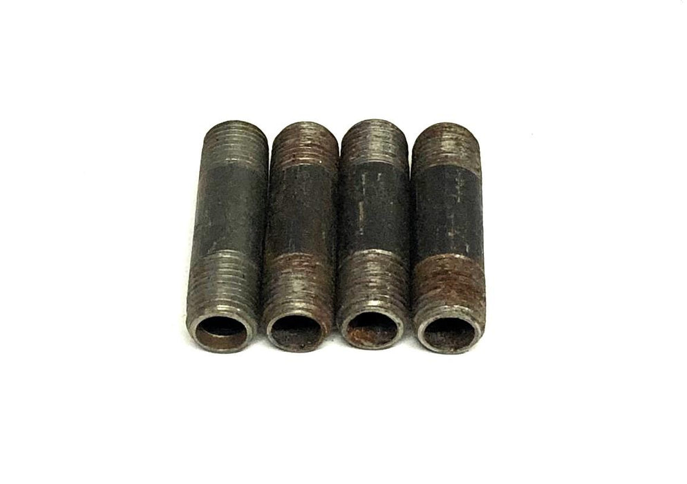 Unbranded 1/4 Inch 18TPI Pipe Nipple 2 Inch [Lot of 4] NOS