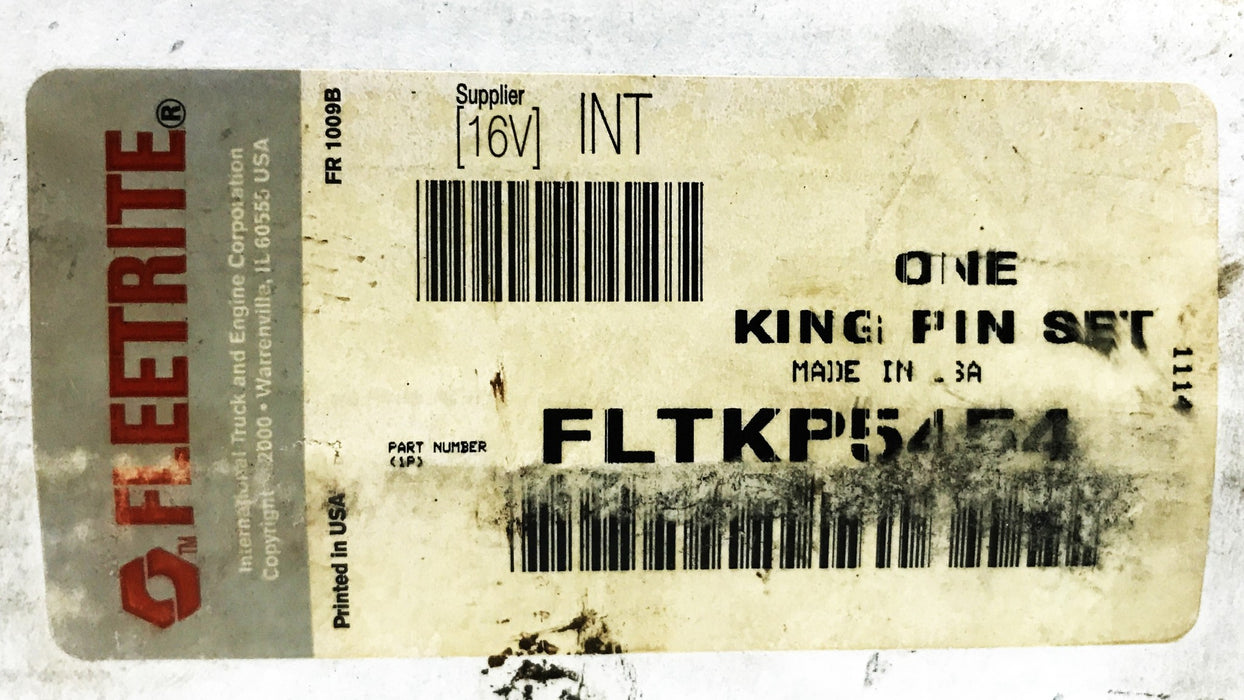 Fleetrite King Pin Kit KLTKP5454 (Missing Pieces) NOS