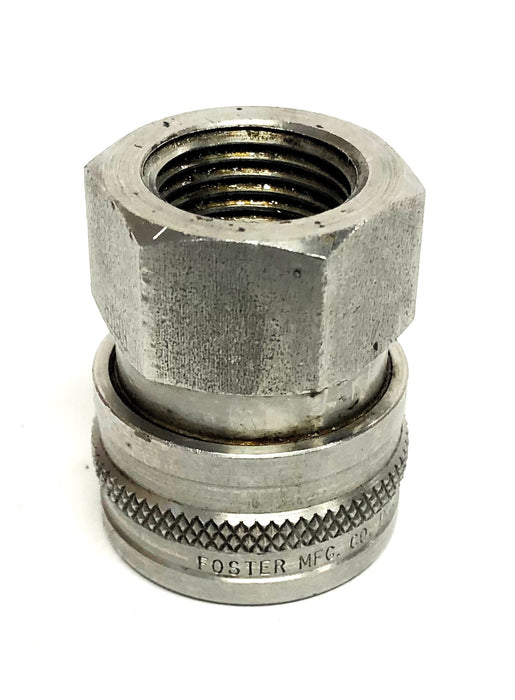 Foster Manufacturing 1/2 Inch Female NPT Straight Quick Coupler 50FSS USED
