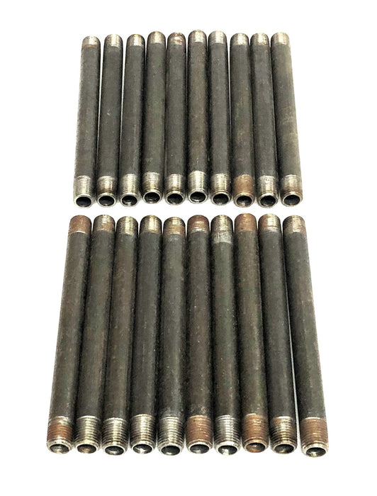 Unbranded 1/4 Inch 18TPI Pipe Nipple 6 Inch [Lot of 20] NOS