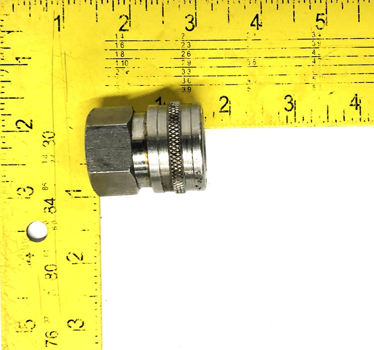 Foster Manufacturing 1/2 Inch Female NPT Straight Quick Coupler 50FSS USED