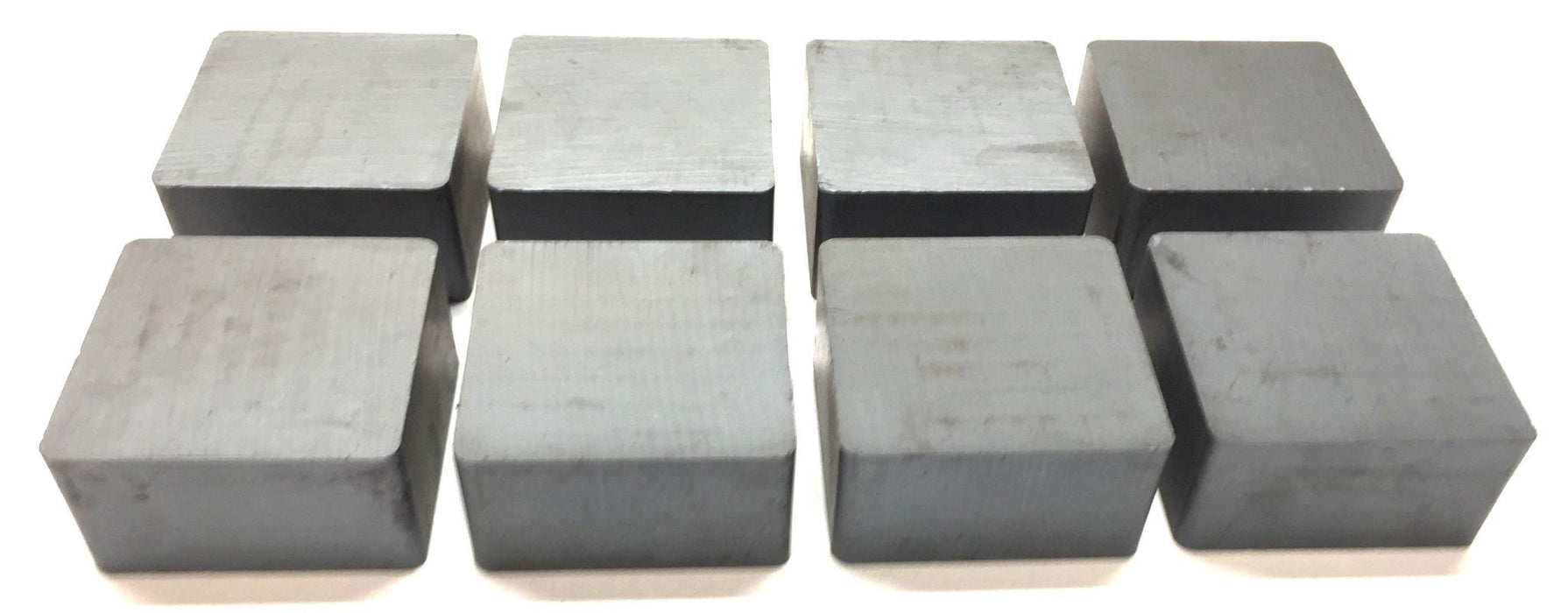 Unbranded 2" x 2" x 1" Case of Unmagnetized Block Ferrite Magnets (8pcs) NOS