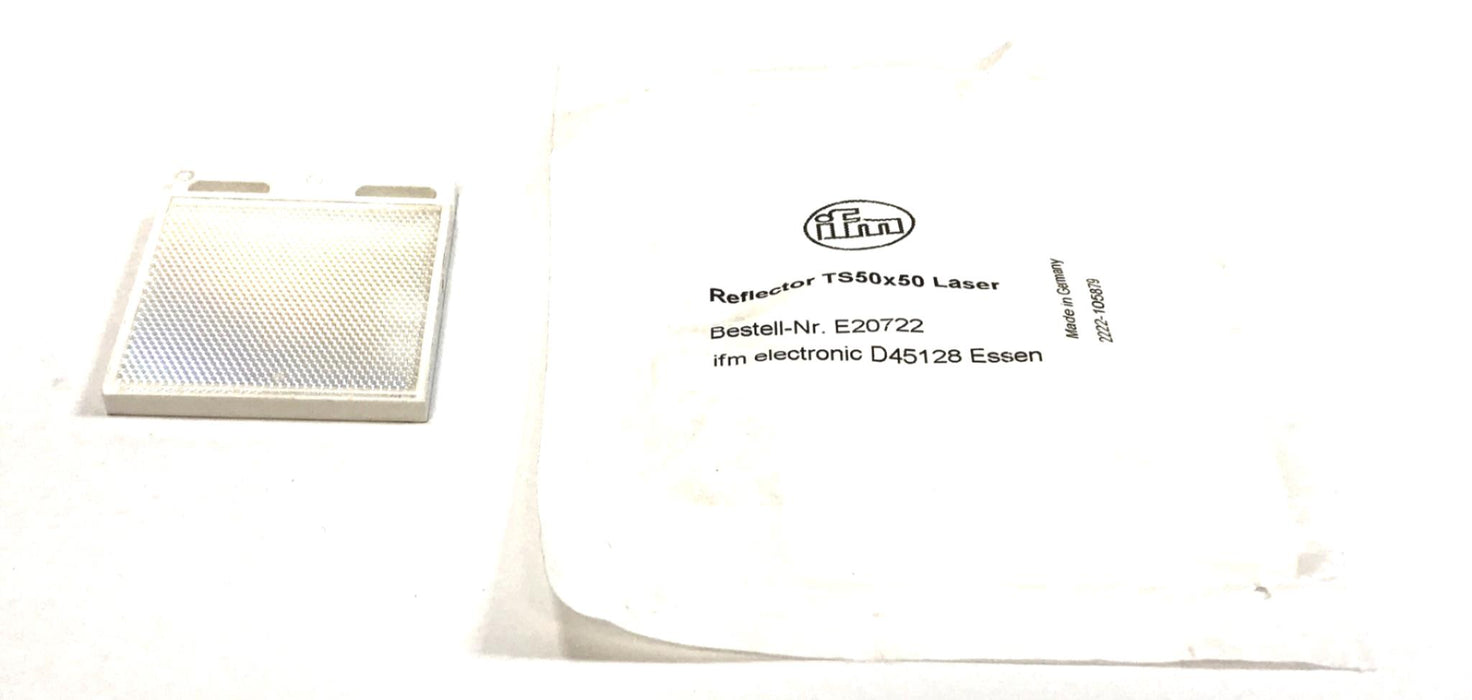IFM Square Laser Reflector TS50x50 E20722 USED