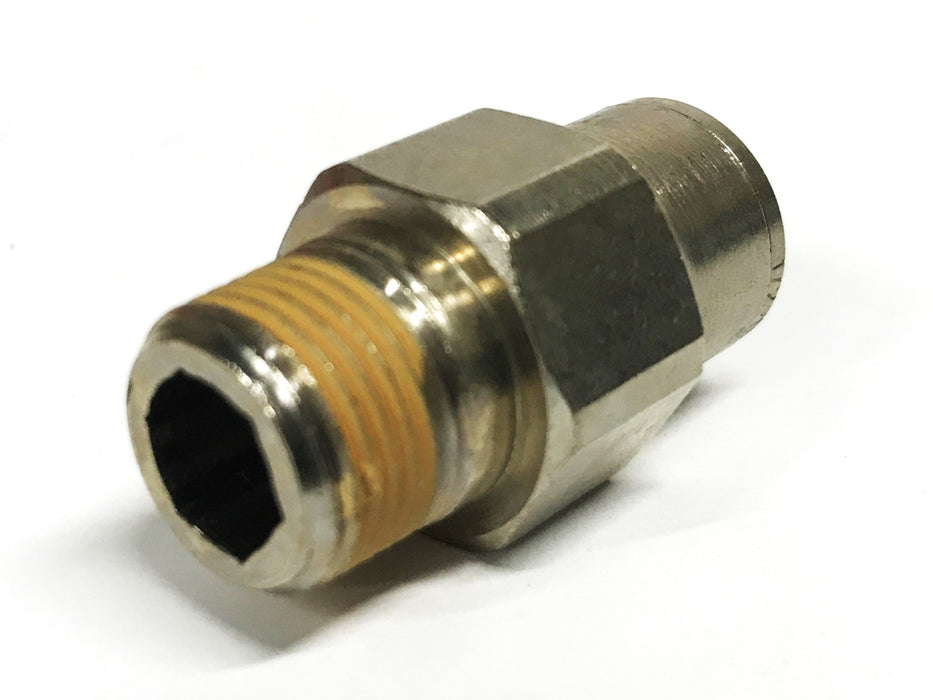 Unbranded 1/2 inch Push-in x 3/8 inch NPT Male Fitting [Lot of 6] NOS