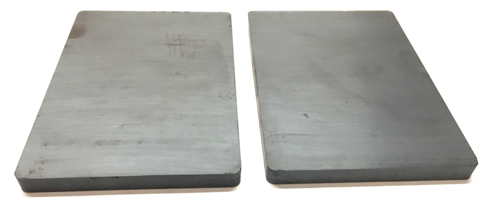 Unbranded 6"x 4"x0.375" Ceramic Unmagnetized Ferrite Block Magnet [Lot of 2] NOS