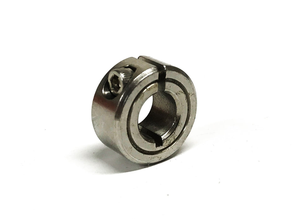 Climax 5/16 inch Stainless/Black Oxide 1-PC Split Collar [Lot of 12] NOS