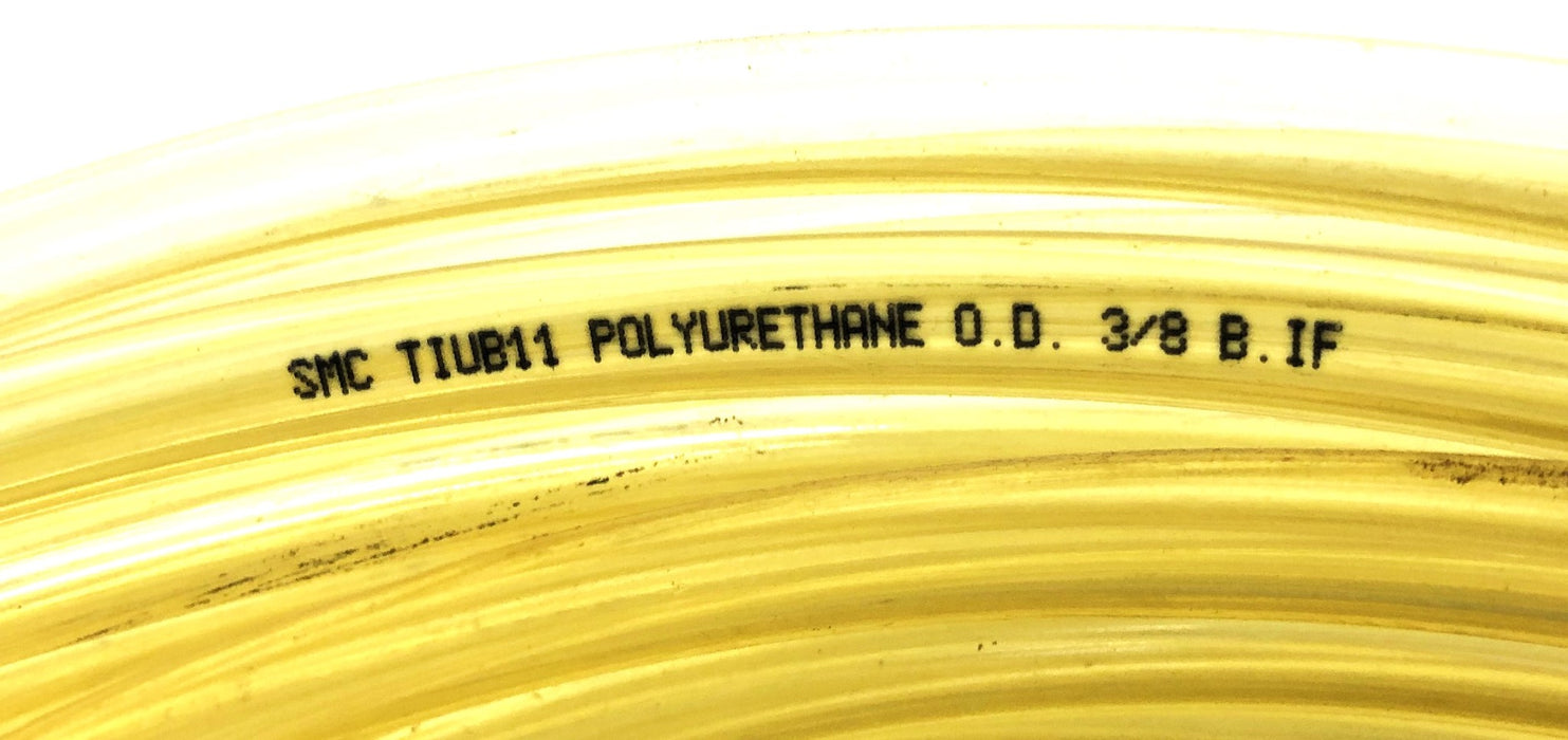SMC 50 Foot Clear Yellow 3/8 Inch B.IF Polyurethane Tubing TIUB11 NOS
