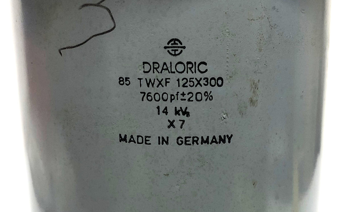 Draloric 14kVg x7 Capacitor 85 TWXF 125X300 USED