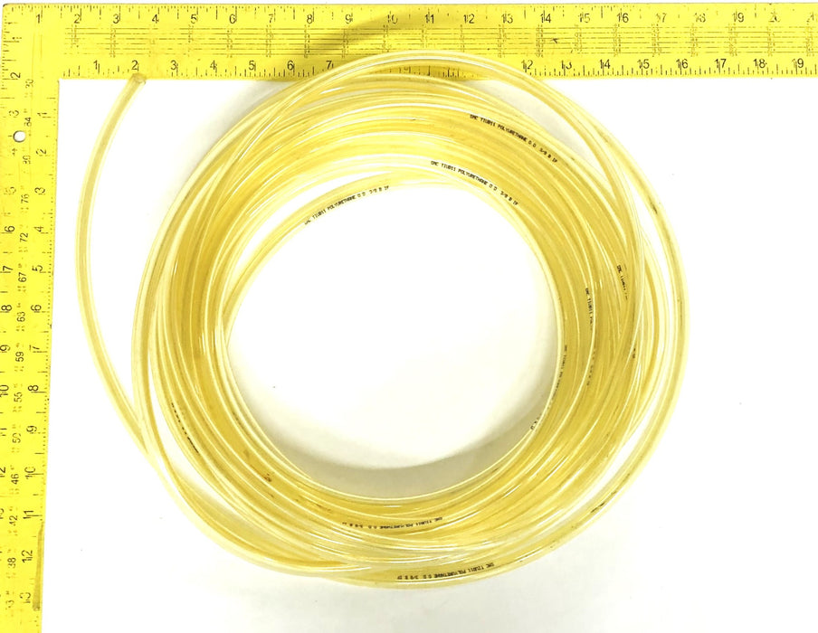 SMC 50 Foot Clear Yellow 3/8 Inch B.IF Polyurethane Tubing TIUB11 NOS