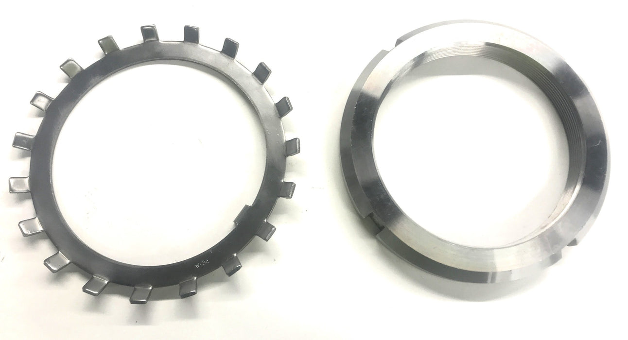 Unbranded Bearing Lock Nut And Washer (W-34) AN-34 NOS
