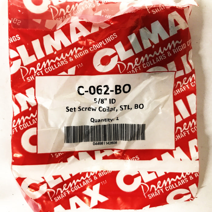 Climax 5/8 inch Black Oxide Set Screw Collar C-062-BO [Lot of 5] NOS