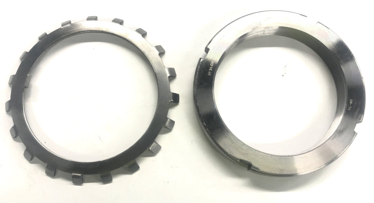 Unbranded Bearing Lock Nut And Washer (W-34) AN-34 NOS