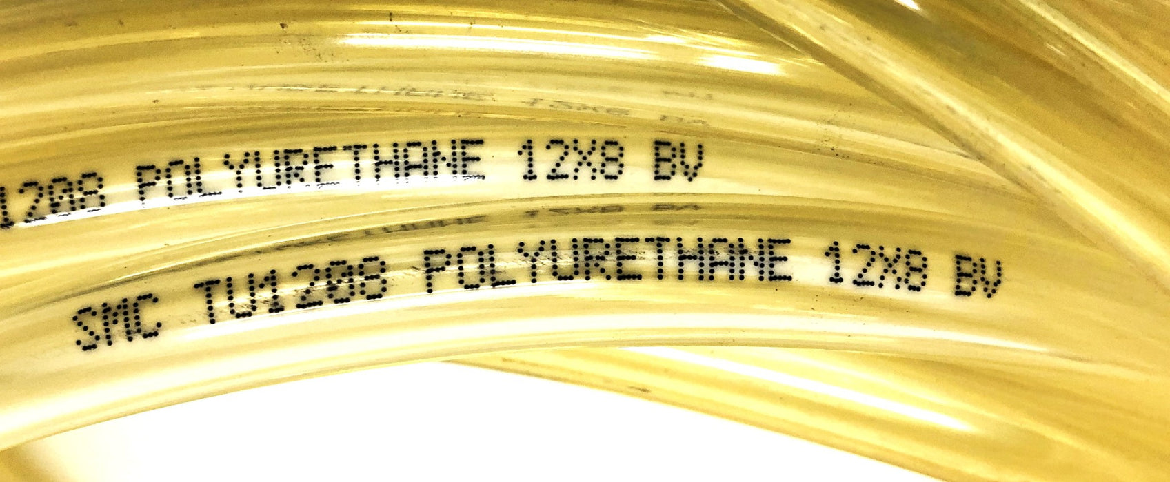 SMC 60 Foot Clear Yellow 12X8 BV Polyurethane Tubing TU1208 NOS