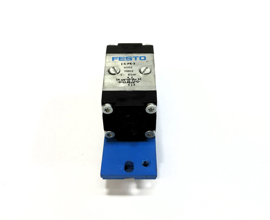 Festo Pneumatic Valve 1-8 Bar J-5-PK-3 USED