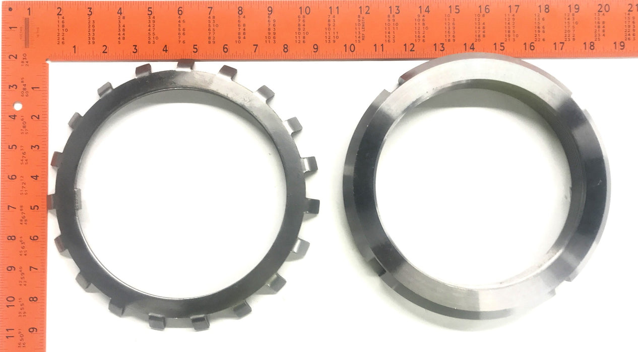 Unbranded Bearing Lock Nut And Washer (W-34) AN-34 NOS