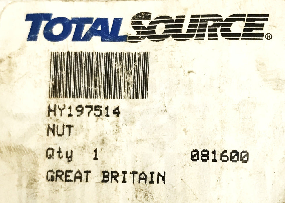 Total Source Forklift Hyster Brake Adjuster Nut HY197514 NOS