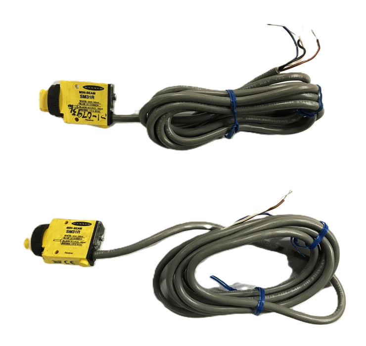 Banner Mini-Beam Photoelectric Receiver SM31R [Lot of 2] NOS