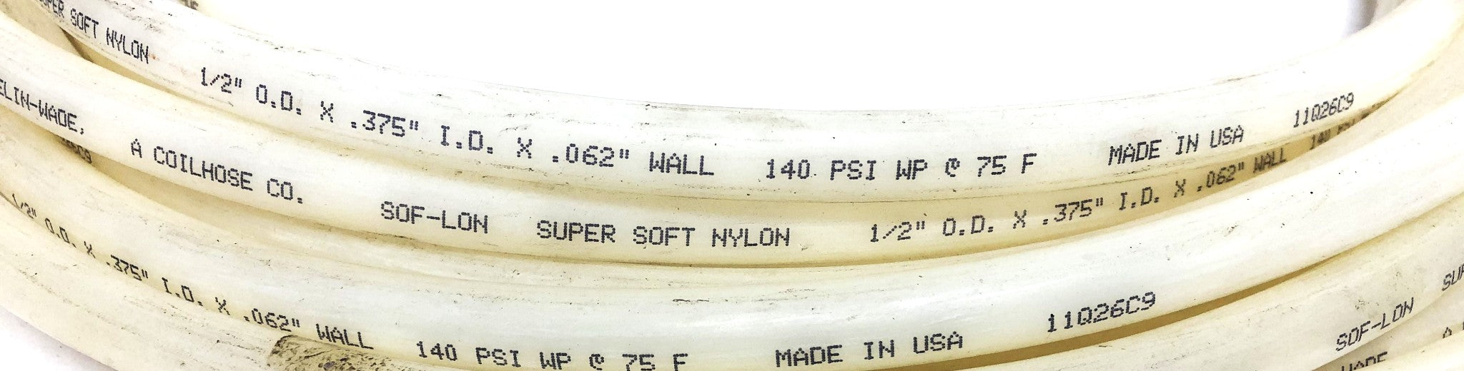 Freelin-Wade SOF-LON 30 Foot 1/2 Inch OD Super Soft Nylon Tubing 11Q26C9 NOS