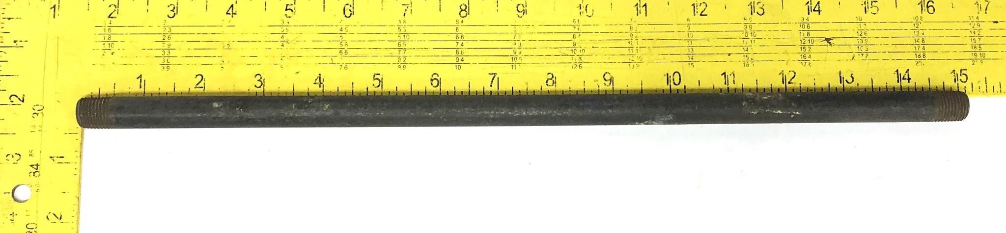 Unbranded 1/4 Inch 18TPI Pipe Nipple 15 Inch NOS