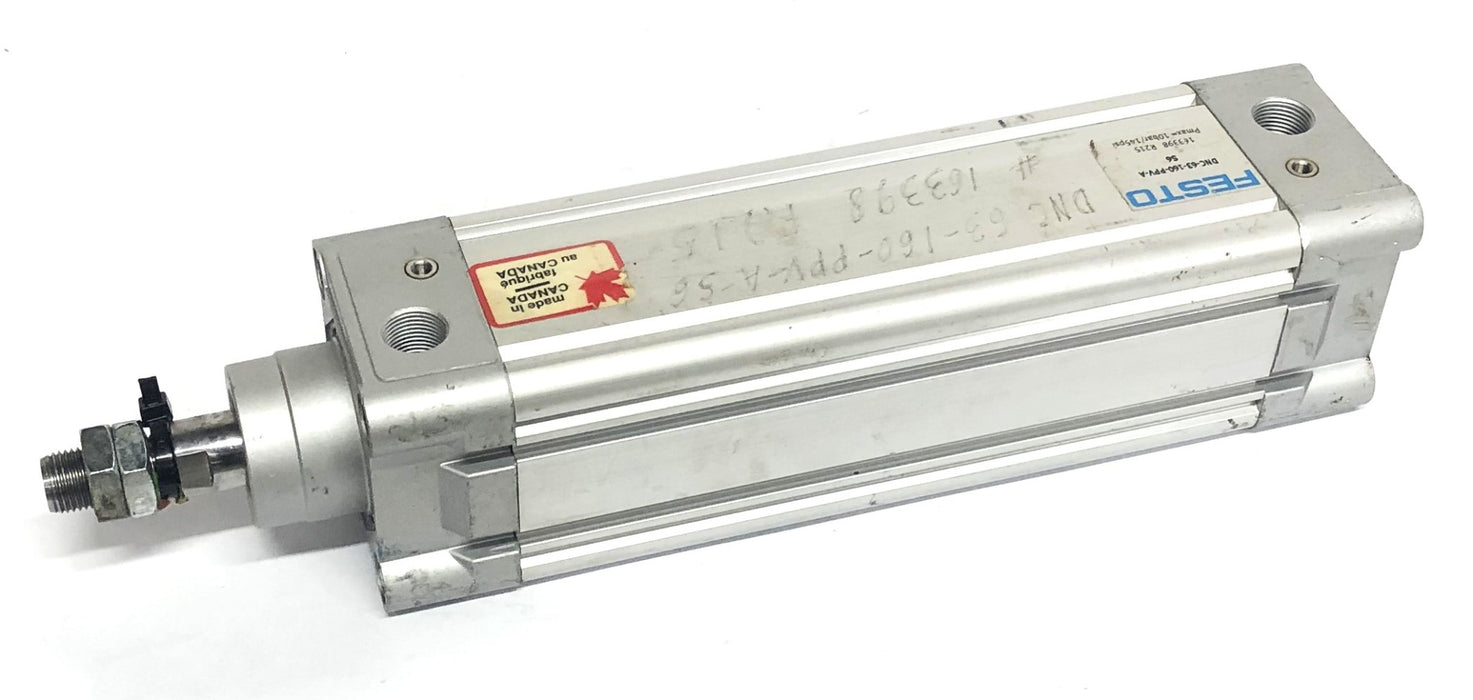 Festo 163398 1.0bar/145psi R215 Cylinder DNC-63-160-PPV-A S6 USED