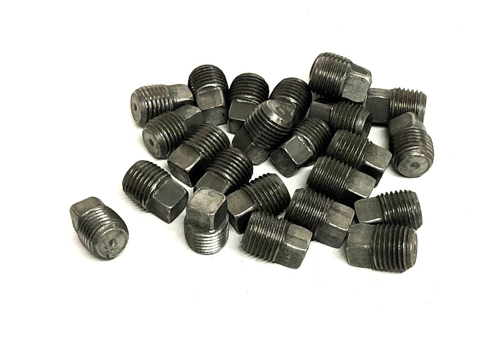 Unbranded 18TPI Square Head Pipe Plug Fitting 1/4 Inch [Lot of 24] NOS