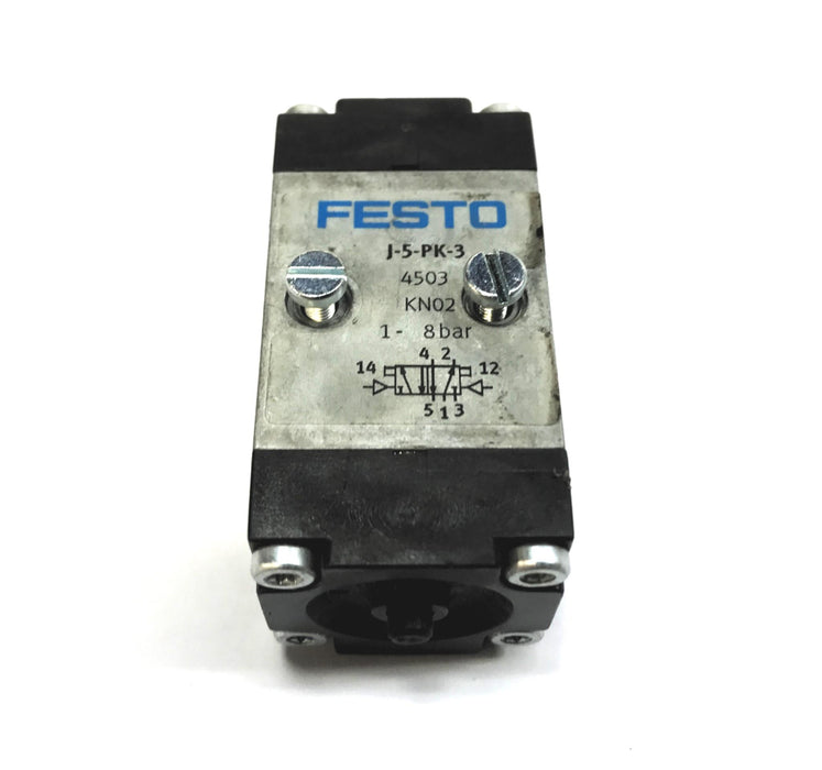 Festo Pneumatic Valve (No Sub-base) 1-8 Bar J-5-PK-3 USED