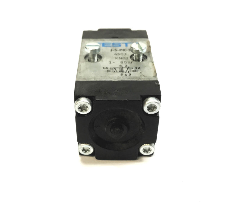Festo Pneumatic Valve (No Sub-base) 1-8 Bar J-5-PK-3 USED