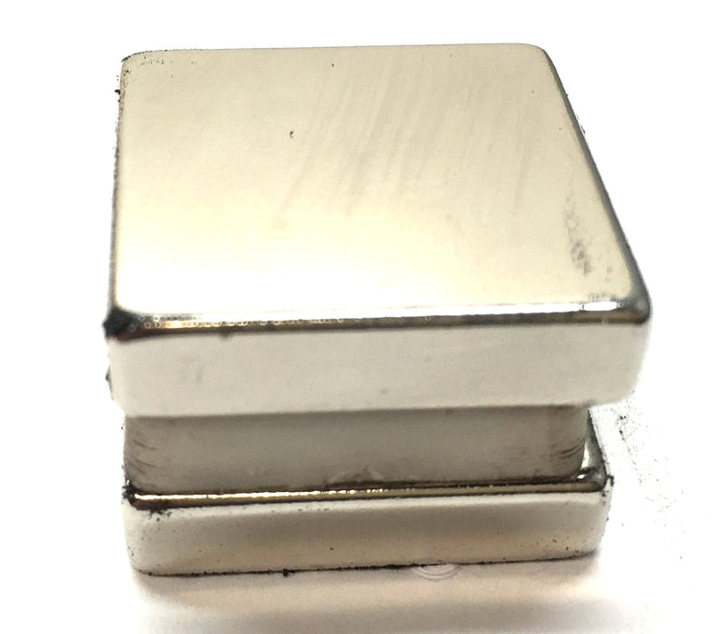 AMSC NICUNI Coat N35 1" x 1" x 1/4" Neodymium Earth Block Magnet [Lot of 2] NOS