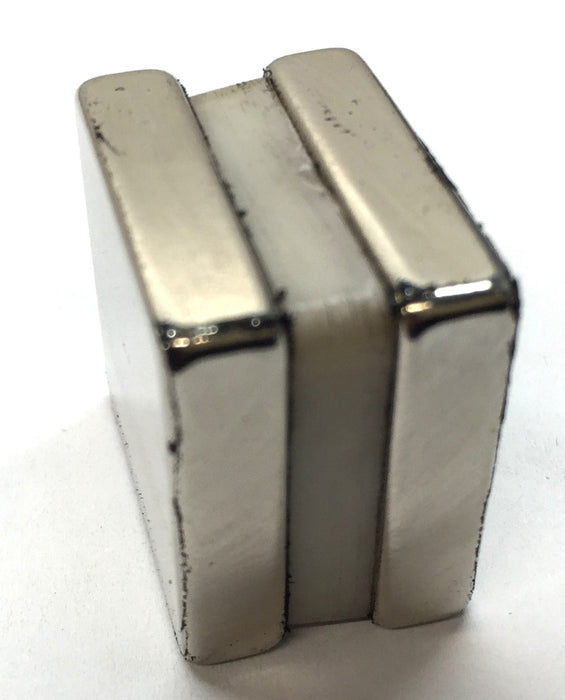 AMSC NICUNI Coat N35 1" x 1" x 1/4" Neodymium Earth Block Magnet [Lot of 2] NOS