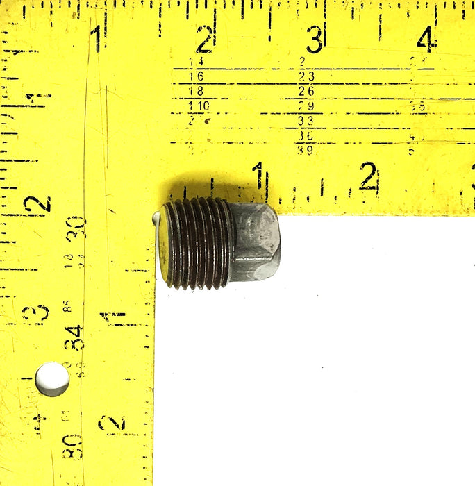 Unbranded 14TPI Square Head Pipe Plug Fitting 1/2 Inch [Lot of 23] NOS