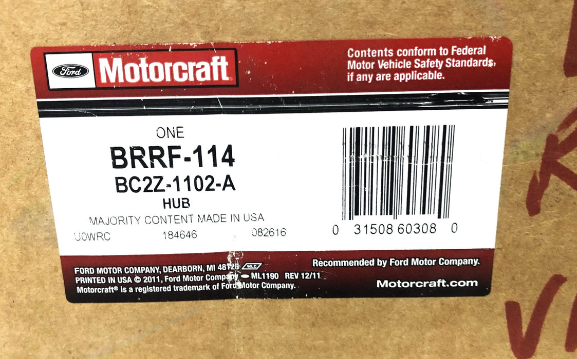 Ford Motorcraft Wheel Hub BRRF-114 (BC2Z-1102-A) NOS