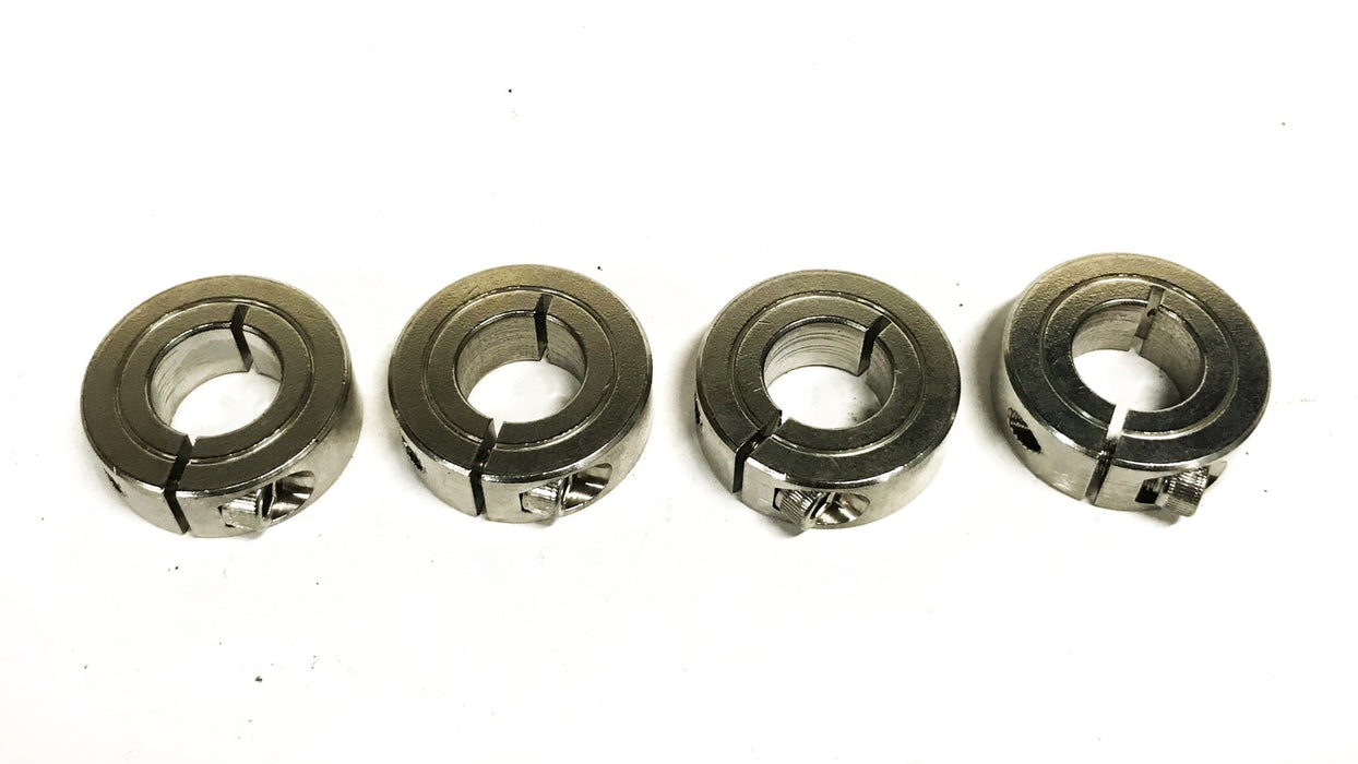 Climax 5/8 inch Stainless Steel 1-PC Split Screw Collar 1C-062-SS [Lot of 4] NOS