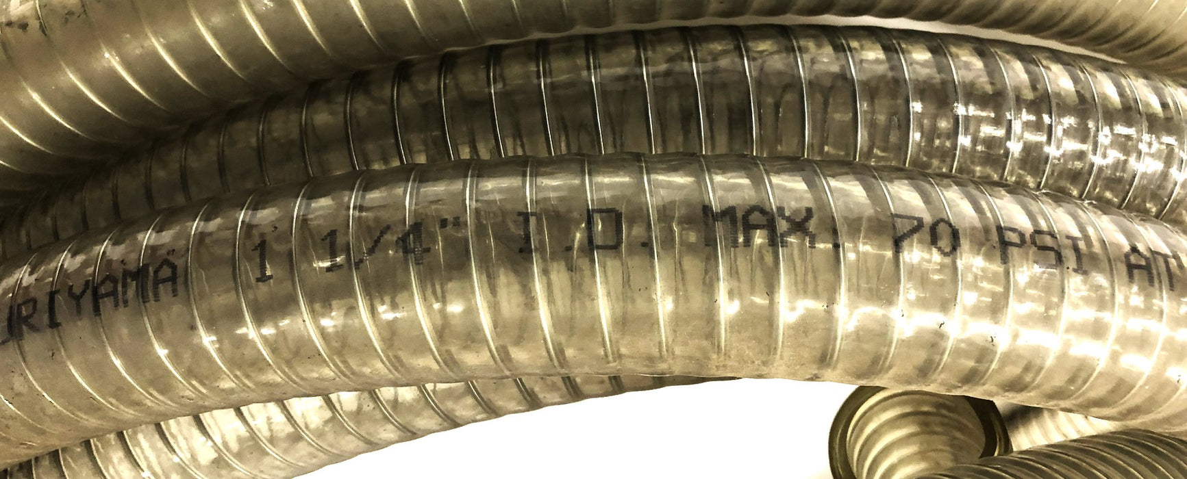 Kuriyawa 30 Foot Kuri Tec Polyspring 1-1/4 IN ID Clear Tubing K7610 (K01116) NOS