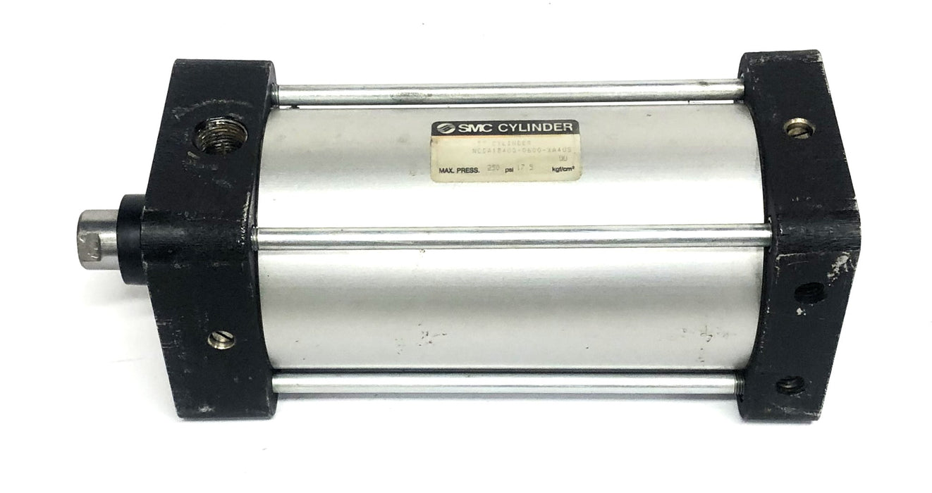 SMC 250 Max Pressure 17.5psi UUkgf/cm2 Air Cylinder NCDA1B400-0600-XA4US USED