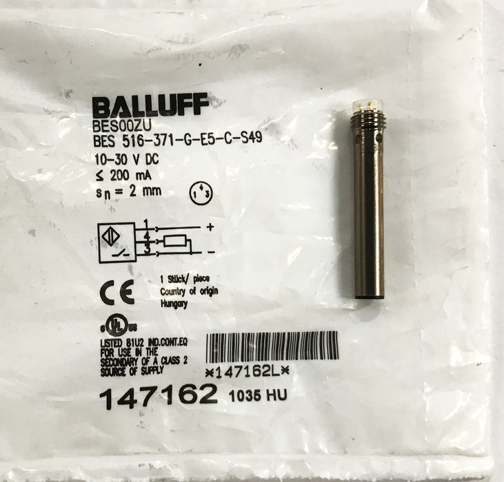 Balluff Inductive Proximity Switch BES-516-371-G-E5-C-S49 [Lot of 4] NOS