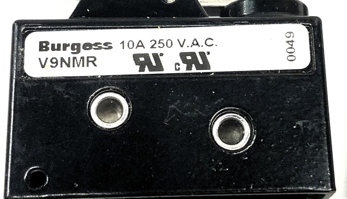 Burgess 10A 250 V.A.C Microswitch V9NMR NOS
