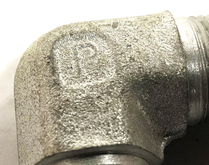 Parker 90 Degree Male 18TPI Elbow Fitting 3/8 Inch [Lot of 8] NOS