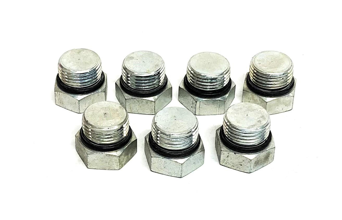 Unbranded Hex Head 16TPI Pipe Plug Fitting With Seal 3/4 Inch [Lot of 7] NOS