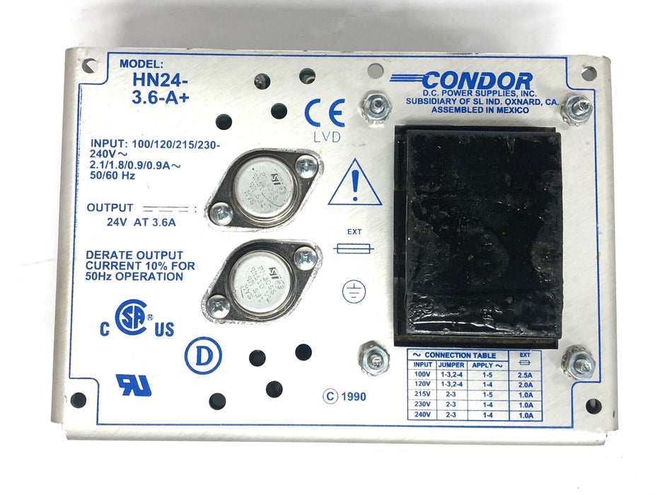 Mouser Electronics 24V 3.6A Condor/SL Power Supply 675-HN24-3.6A NOS