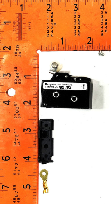 Burgess 10A 250 V.A.C Microswitch V9NMR-UL (0045) NOS