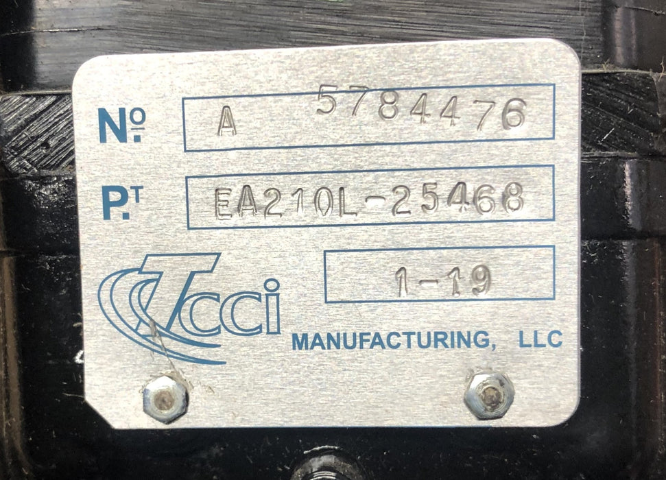 TCCI Manufacturing 1-19 Air Compressor EA210L-25468 (A-5784476) USED