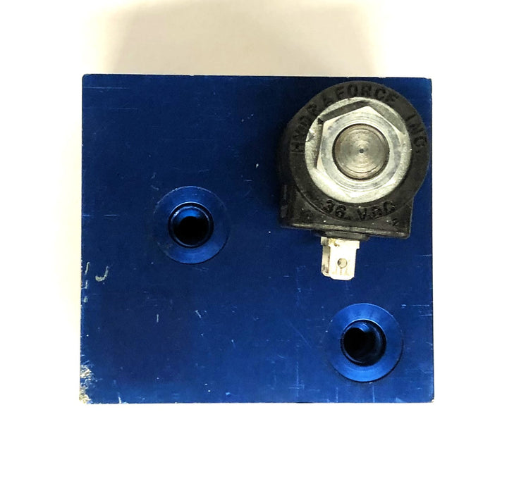 Haldex Barnes 3-Way Valve Block With 6301036 Solenoid 6599 (5170876-02) USED