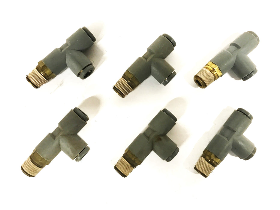 Unbranded 5/16 inch Push-in Tee Coupling [Lot of 6] NOS